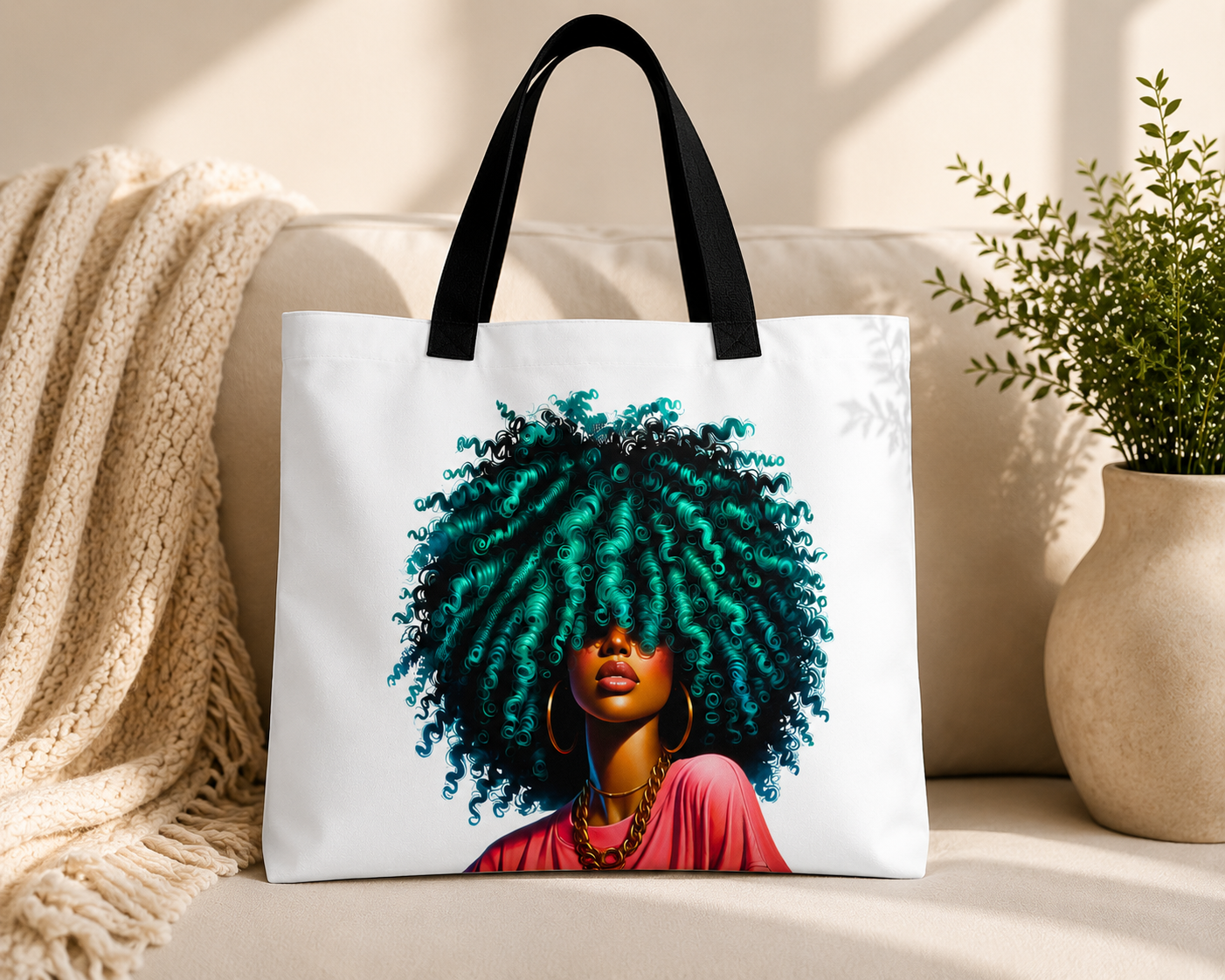 Emerald Energy Curls Tote