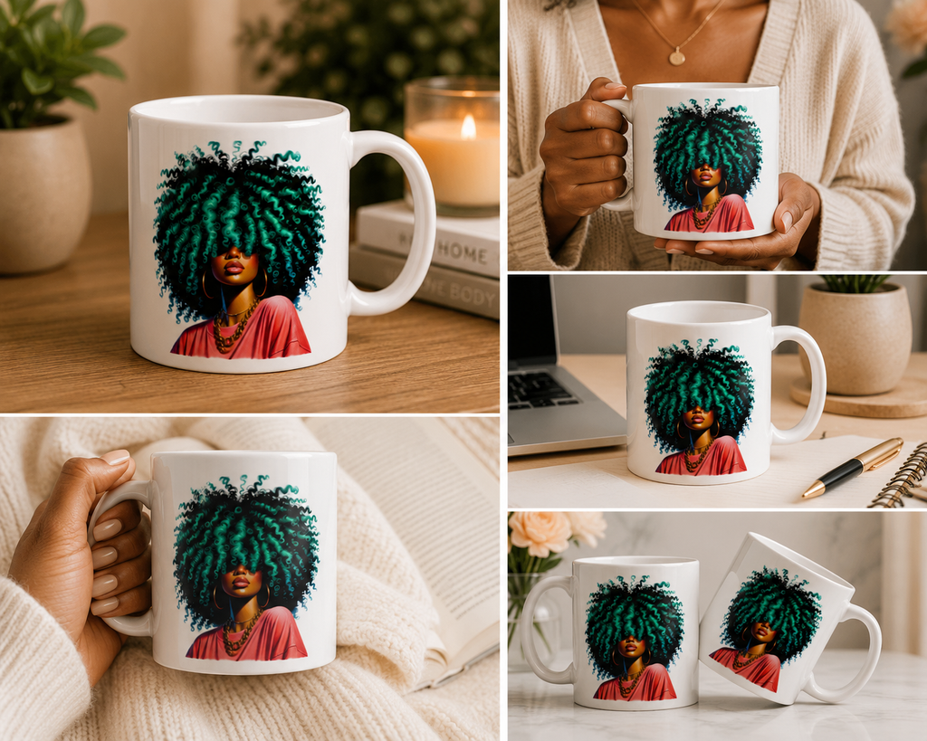 Emerald Energy Curls Mug