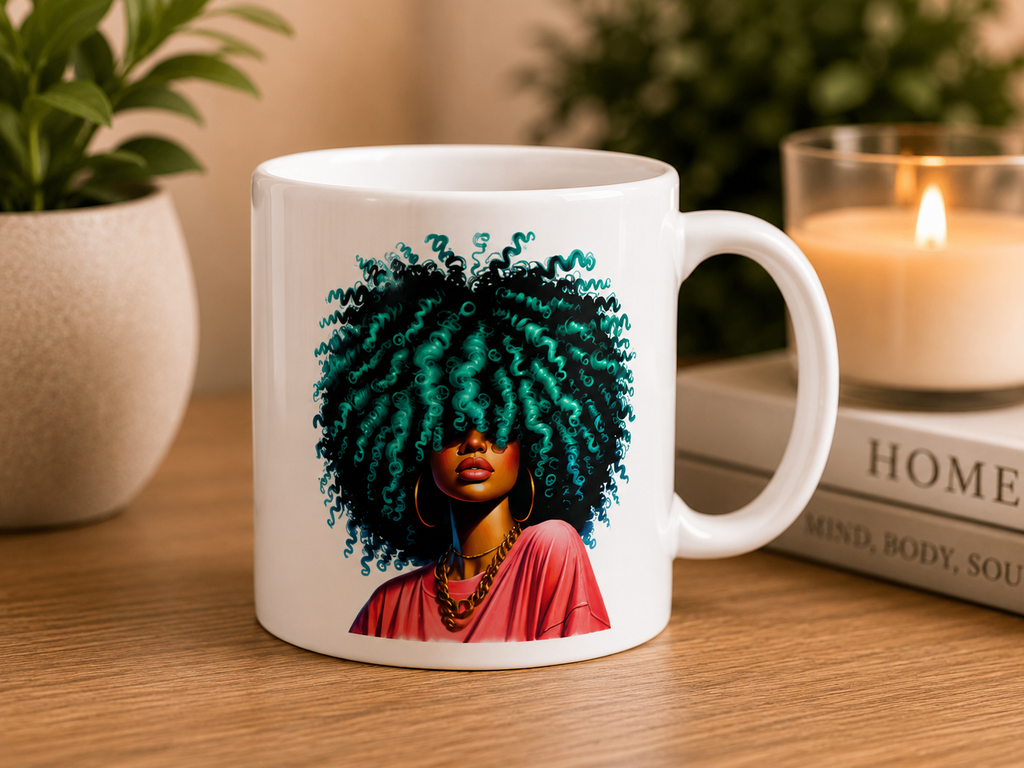 Emerald Energy Curls Mug