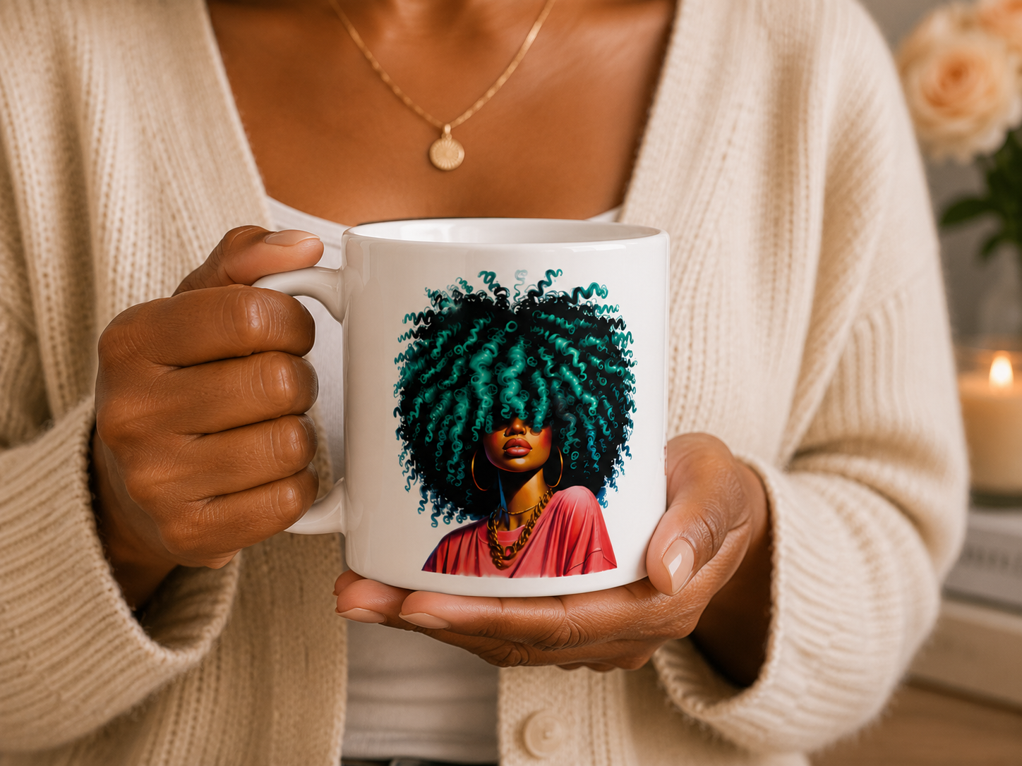 Emerald Energy Curls Mug