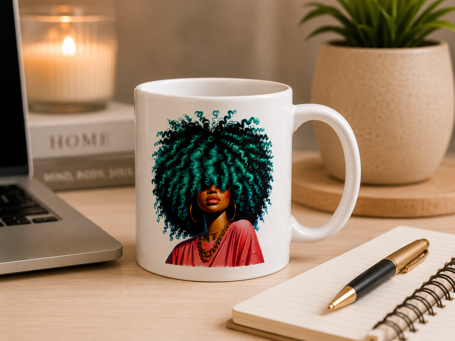 Emerald Energy Curls Mug